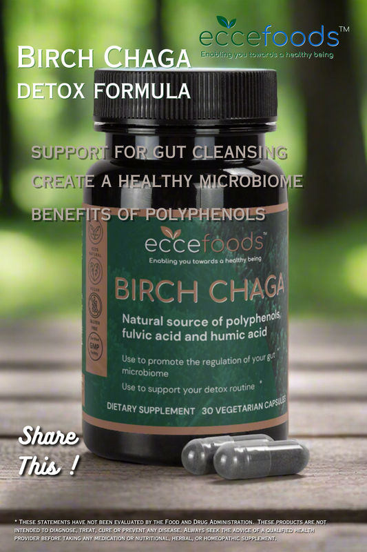 BIRCH CHAGA DETOX CAPSULES | Regulation Of Gut Microbiome